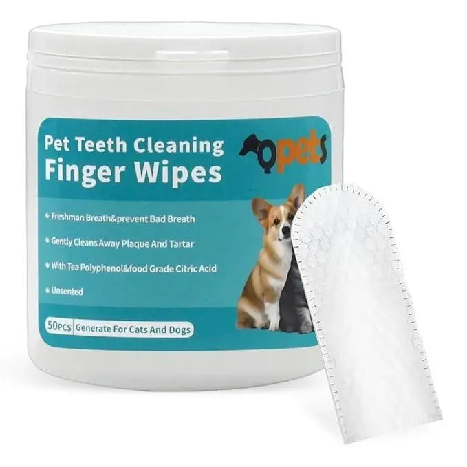 Disposable Dental Finger Wipes For Pets - ShoppingDragons