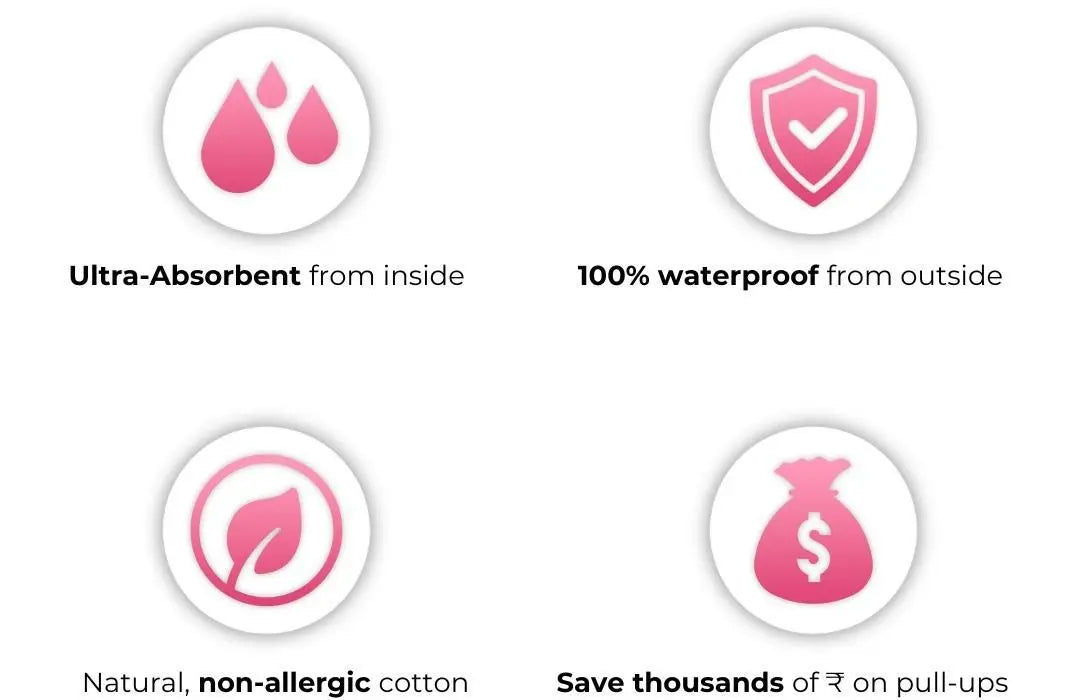 2 In 1 Baby Waterproof Leakproof Children Cloth Diapers Pant - ShoppingDragons