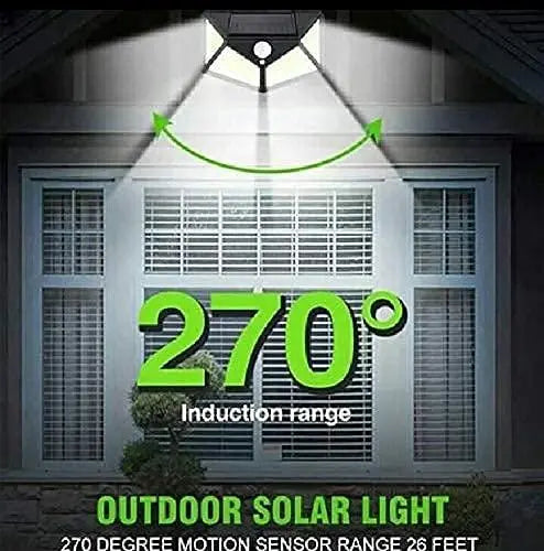 Latest Solar Lights for Garden 100 LED Motion Sensor Security Lamp for Home,Outdoors Pathways | Bright Solar Wireless Security Motion Sensor 100 Led Night Light (100 LED) - ShoppingDragons