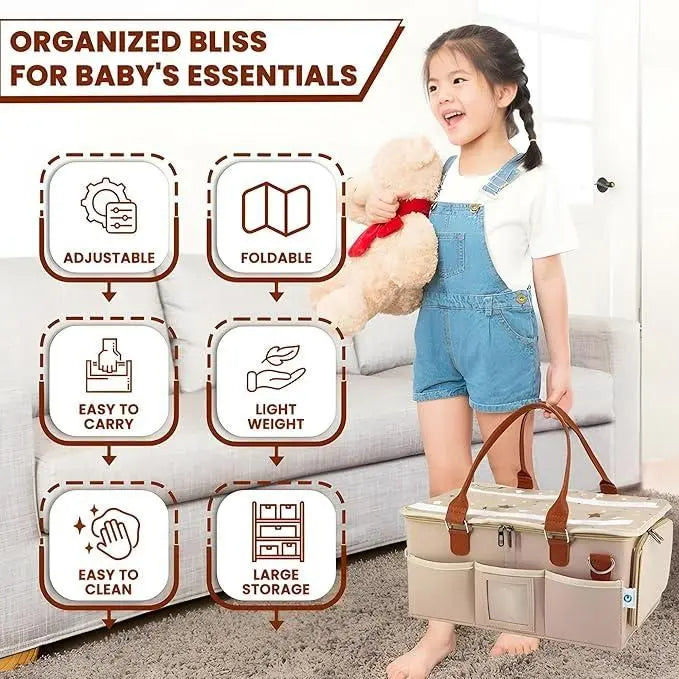 Nursery Storage Organizer-Foldable and Portable for Travelling - ShoppingDragons