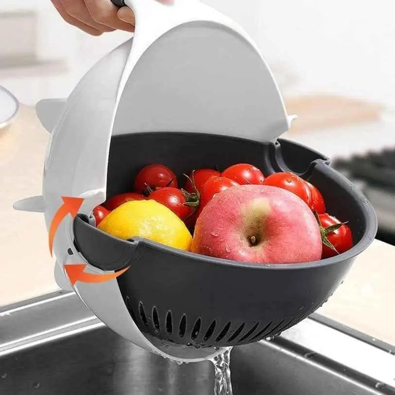 Vegetable Cutter- 7 in 1 Multifunction Magic Rotate Vegetable Cutter with Drain Basket Large Capacity - ShoppingDragons