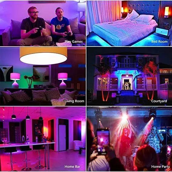 Multicolor Rgb Music Bulb, Wireless Bluetooth Bulb With Speaker And Remote Control 3gfndn-ee