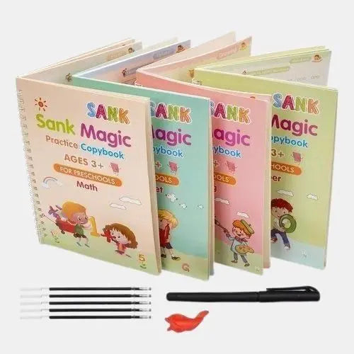 Sank Magic Practice Copybook (4 BOOKS,1 PEN,1 GRIP,10 REFILL) - ShoppingDragons