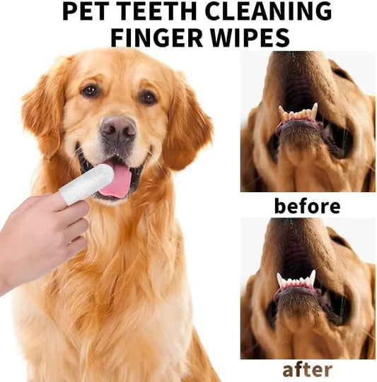 Disposable Dental Finger Wipes For Pets - ShoppingDragons