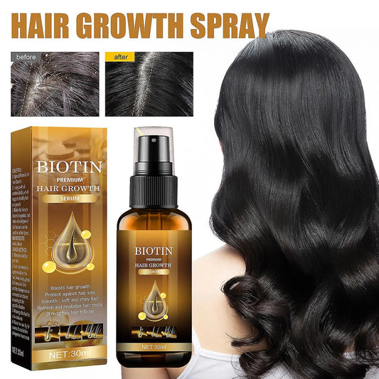 Biotin Hair Growth Spray, Hair Regrowth Spray, Biotin Hair Growth Serum, Biotin Thickening Herbal Serum, Fast Growing Hair Care Essential Oils (2PCS) - ShoppingDragons