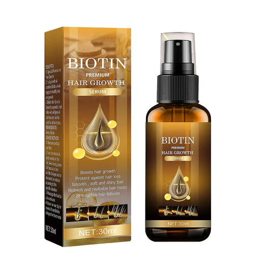 Biotin Hair Growth Spray, Hair Regrowth Spray, Biotin Hair Growth Serum, Biotin Thickening Herbal Serum, Fast Growing Hair Care Essential Oils (2PCS) - ShoppingDragons