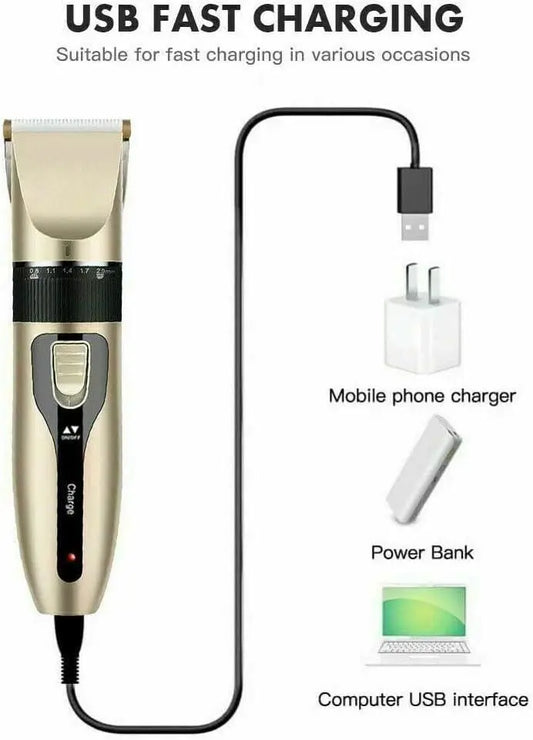 Rechargeable Cordless Hair Clipper For Men - ShoppingDragons