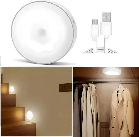 Motion Sensor Light for Home with USB Charging Wireless Self Adhesive LED Night Light 3gfndn-ee